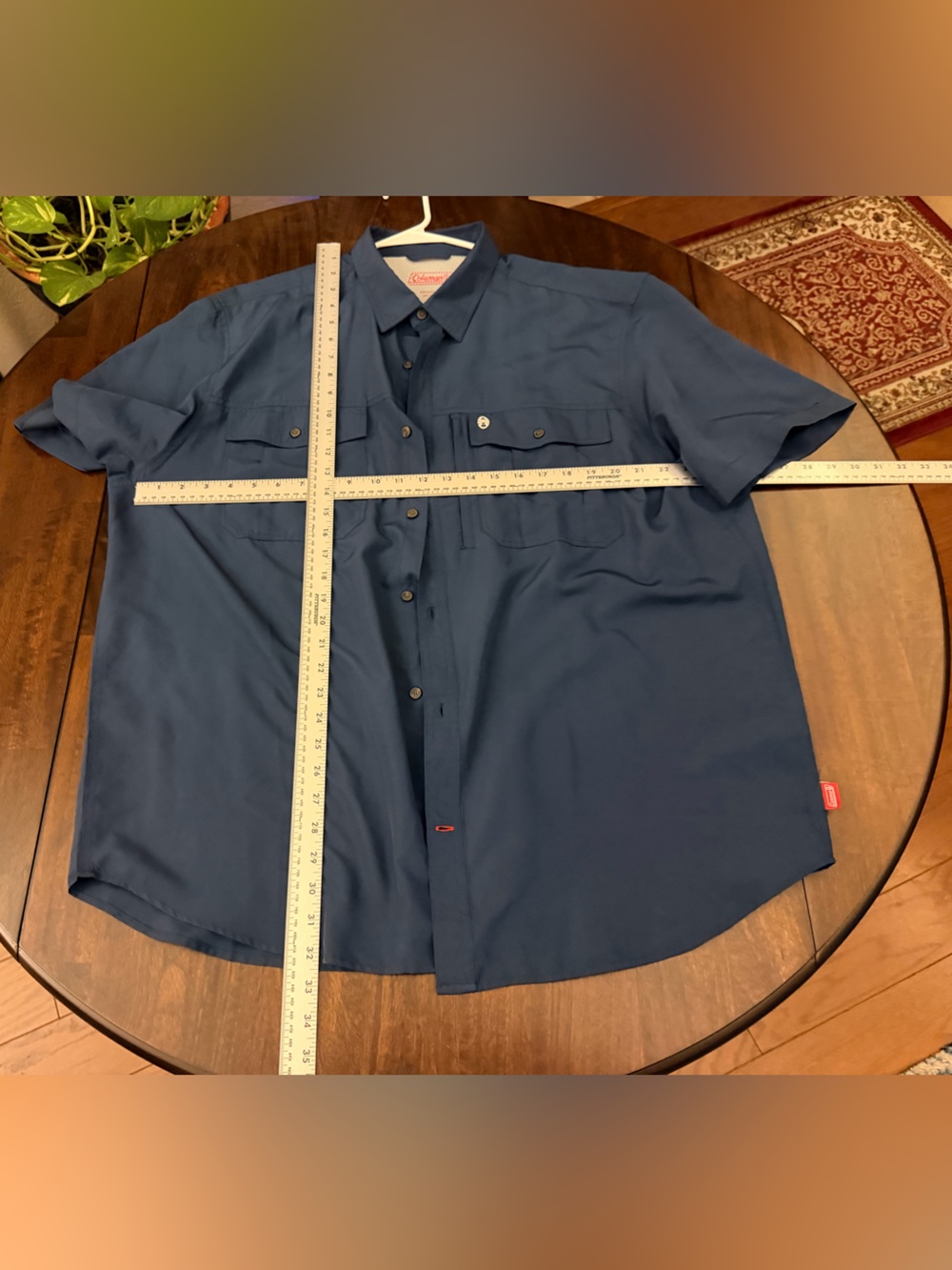 Coleman Navy Short-Sleeve Lightweight Shirt Jacket